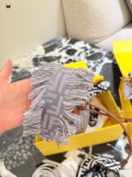 Fendi Fringe Collection Denim Blue Vintage Print Mini "Treasure" Bucket Bag - Can Be Handheld Or Crossbody, Versatile - Image 6
