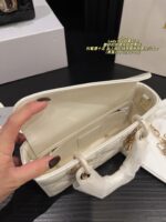 Dior Lady D-Joy Handbag Satin-Finish Texture Delicate Chain Shoulder Strap Stylish And Sophisticated Versatile For Both Chic And Sweet Looks - Image 8