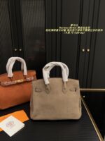 Hermès Birkin Suede Platinum Bag Retro Chic Structured, Minimalist, Sophisticated - Image 2
