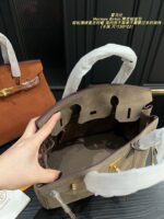 Hermès Birkin Suede Platinum Bag Retro Chic Structured, Minimalist, Sophisticated - Image 5