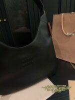 Miu Miu Hobo Tote Bag Somi'S Celebrity-Favourite Runway New Arrival Cool-Edged Spacious Shoulder Bag - Image 9