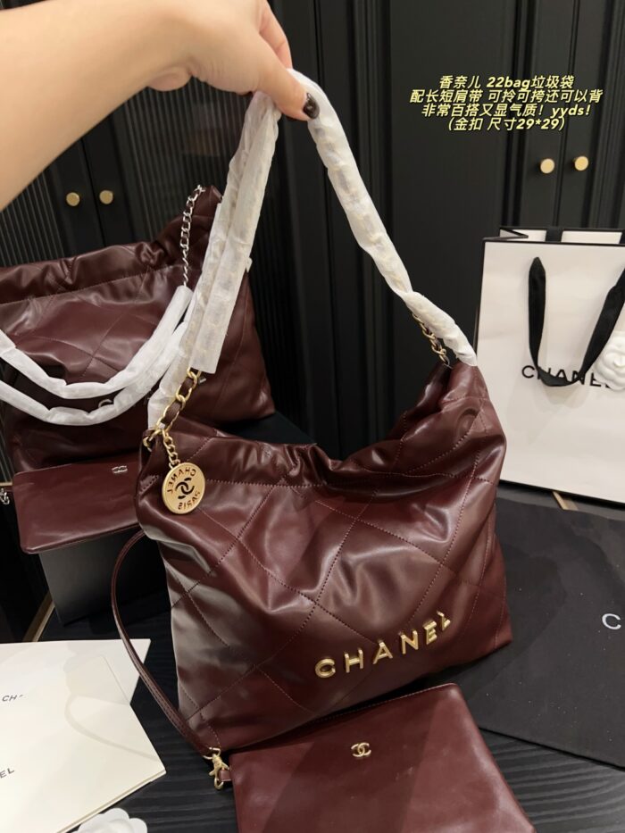 Chanel 22 Bag (Trash Bag) With Adjustable Straps For Hand-Carrying, Crossbody Or Shoulder Wear. Versatile And Elegant. - Image 2