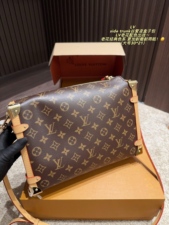 Louis Vuitton Side Trunk Monogram Colourway Box Bag Hard-Wearing And Durable Perfect For Everyday Use - Image 5