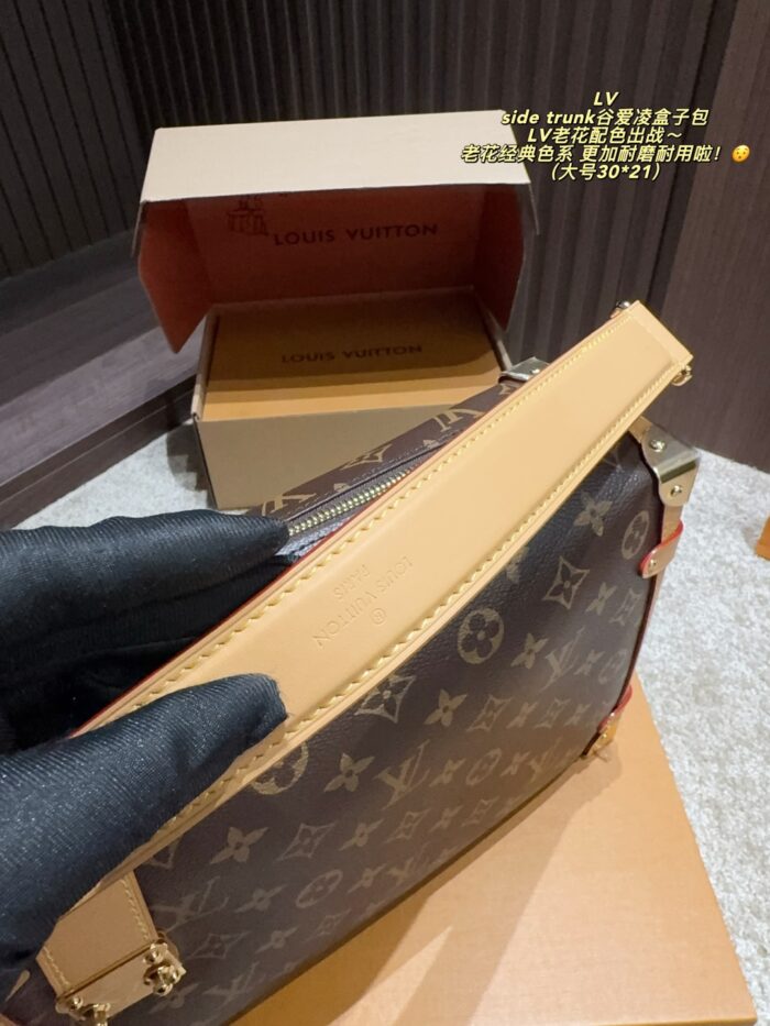 Louis Vuitton Side Trunk Monogram Colourway Box Bag Hard-Wearing And Durable Perfect For Everyday Use - Image 6