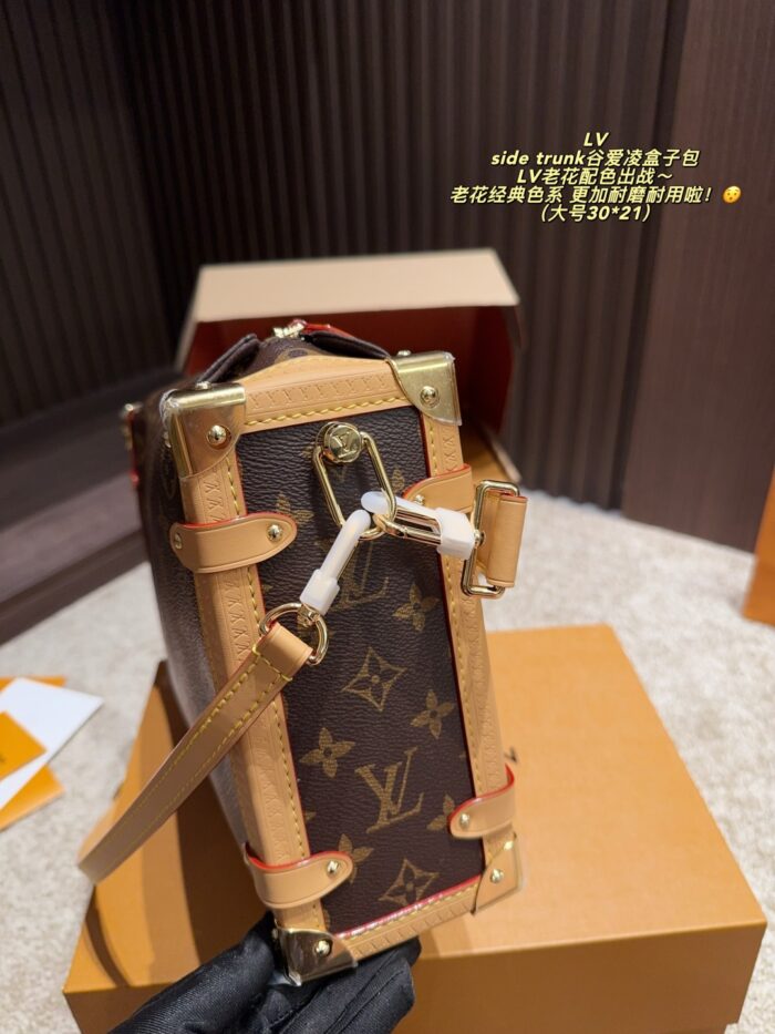Louis Vuitton Side Trunk Monogram Colourway Box Bag Hard-Wearing And Durable Perfect For Everyday Use - Image 7
