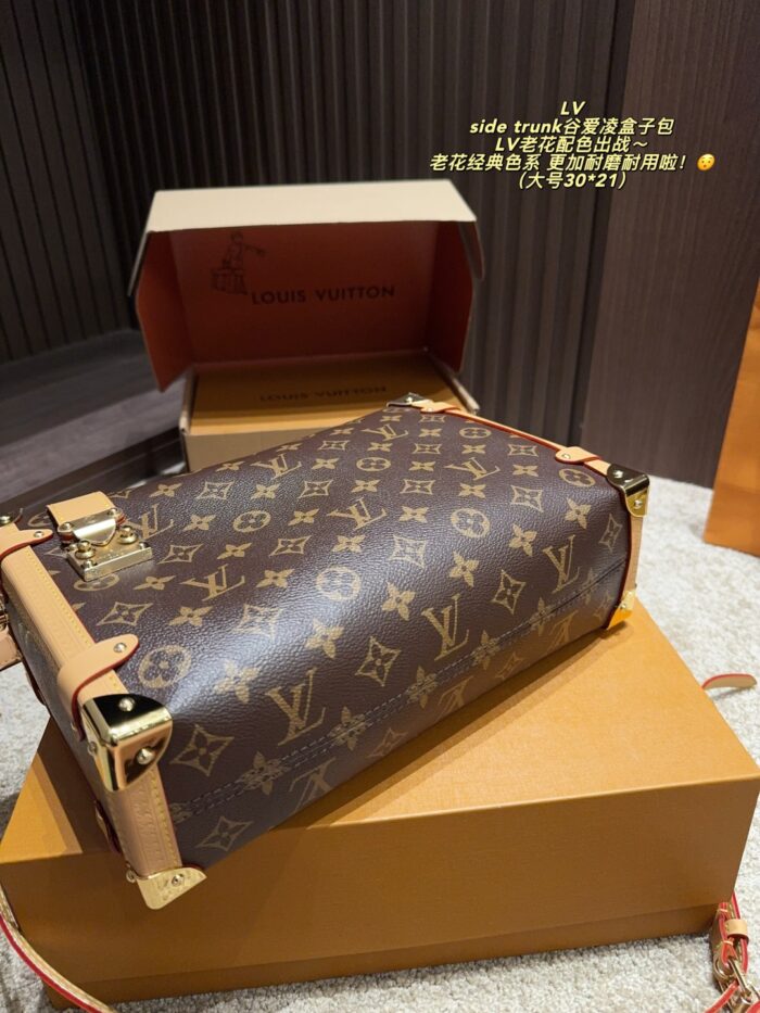 Louis Vuitton Side Trunk Monogram Colourway Box Bag Hard-Wearing And Durable Perfect For Everyday Use - Image 8