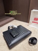 Montblanc Men'S Briefcase Classic Black Solid And Dignified, Fashionable And Elegant Classic Design - Image 4