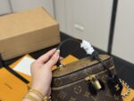 Louis Vuitton Nice Vanity Cosmetic Bag Authentic Hardware Includes Shoulder Strap - Image 3