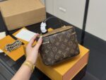 Louis Vuitton Nice Vanity Cosmetic Bag Authentic Hardware Includes Shoulder Strap - Image 7