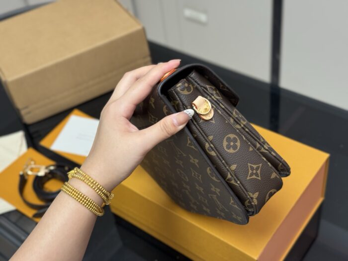 Louis Vuitton Classic Monogram Messenger Bag Upgraded Steel Hardware Premium Quality - Image 6