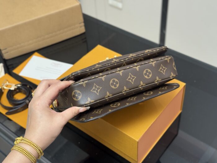 Louis Vuitton Classic Monogram Messenger Bag Upgraded Steel Hardware Premium Quality - Image 8