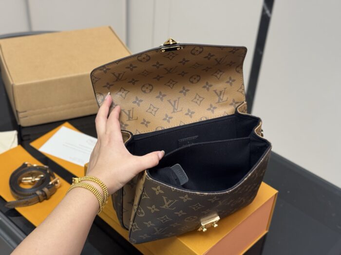 Louis Vuitton Classic Monogram Messenger Bag Upgraded Steel Hardware Premium Quality - Image 4