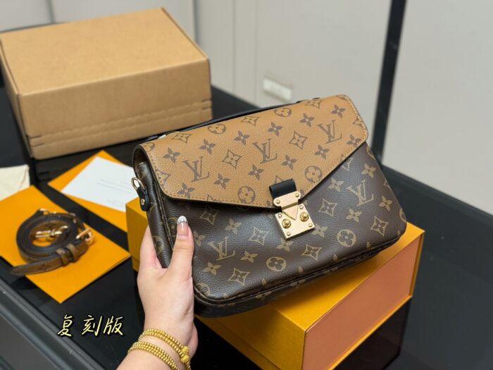 Louis Vuitton Classic Monogram Messenger Bag Upgraded Steel Hardware Premium Quality - Image 5