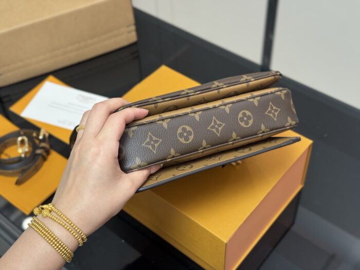 Louis Vuitton Classic Monogram Messenger Bag Upgraded Steel Hardware Premium Quality - Image 8