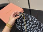 Miu Miu Bucket Bag With Printed Pearl Chain Detail - Image 6