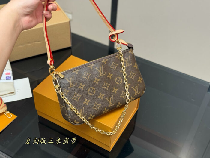 Louis Vuitton Mahjong Bag Replica Edition Colour-Changing Leather Includes Long And Short Shoulder Straps - Image 2