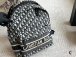 Dior Monogram Backpack With Oblique Pattern Embroidery Comfortable And Adorable