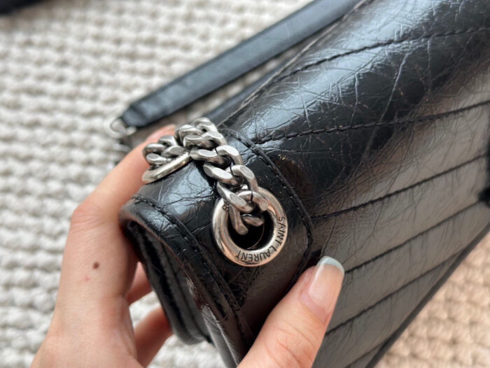 Yves Saint Laurent Niki Bag Haute Couture Edition Imported Cowhide Leather Soft And Supple Texture - Image 4
