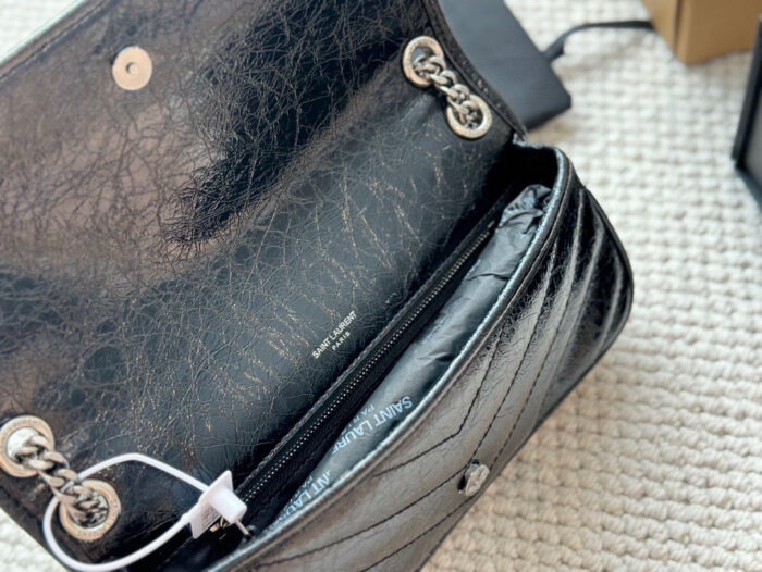 Yves Saint Laurent Niki Bag Haute Couture Edition Imported Cowhide Leather Soft And Supple Texture - Image 9
