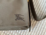 Burberry Hunter Beige Water-Resistant Gabardine Shoulder Bag - Image 4