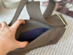 Burberry Hunter Beige Water-Resistant Gabardine Shoulder Bag - Image 7