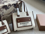 Burberry Canvas Tote Bag Pink Sweet Style Fits Ipad - Image 3