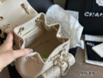 Chanel Duma Backpack - Lambskin With Pale Gold Hardware - Can Be Worn As A Shoulder Bag Or Carried By Hand - Image 9