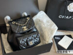 Chanel Duma Series Lambskin Light Gold Metal Backpack (Convertible To Shoulder Bag Or Handbag)