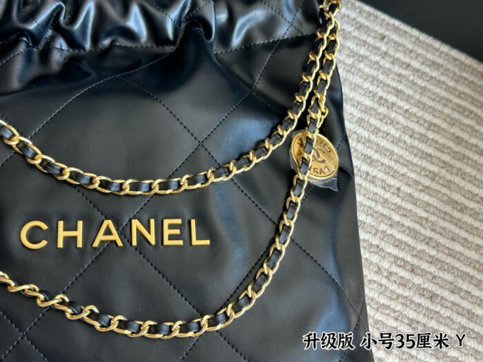 Chanel Trash Bag Bag Openwork Logo Coin Retro Lazy Fine Durable Leather - Image 4