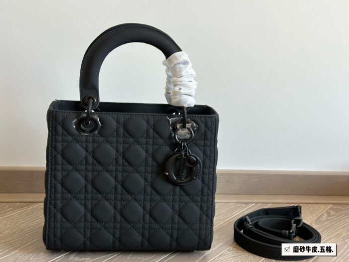 Dior Lady Dior Satin Calfskin Versatile Tote Bag - Image 2