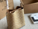 Coach Mollie Small Bucket Bag Replica Edition With Box Handheld/Underarm/Crossbody Central Zipped Compartment - Image 5