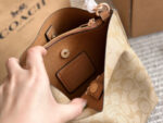 Coach Mollie Small Bucket Bag Replica Edition With Box Handheld/Underarm/Crossbody Central Zipped Compartment - Image 9