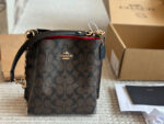Coach Mollie Small Bucket Bag Replica Edition With Box Handheld/Underarm/Crossbody Central Zipped Compartment - Image 13