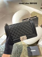 Chanel Leboy Series Lambskin Texture 18K Gold-Plated Shoulder/Crossbody Bag - Celebrity-Worn Style