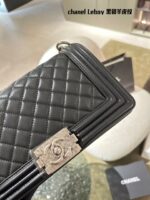 Chanel Leboy Series Lambskin Texture 18K Gold-Plated Shoulder/Crossbody Bag - Celebrity-Worn Style - Image 2
