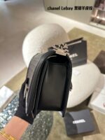 Chanel Leboy Series Lambskin Texture 18K Gold-Plated Shoulder/Crossbody Bag - Celebrity-Worn Style - Image 3
