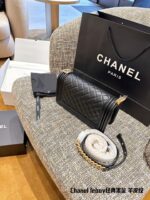 Chanel Leboy Classic Lambskin Texture Gold-Plated Hardware Shoulder/Crossbody Bag - Image 5