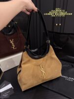Yves Saint Laurent Hobo Suede Underarm Bag Minimalist And Distinctive Effortless For Commuting Generous Capacity, Lightweight - Image 8