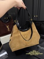 Yves Saint Laurent Hobo Suede Underarm Bag Minimalist And Distinctive Effortless For Commuting Generous Capacity, Lightweight - Image 9