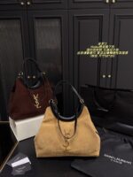 Yves Saint Laurent Hobo Suede Underarm Bag Minimalist And Distinctive Effortless For Commuting Generous Capacity, Lightweight - Image 10