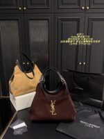 Yves Saint Laurent Hobo Suede Underarm Bag Minimalist And Distinctive Effortless For Commuting Generous Capacity, Lightweight - Image 11
