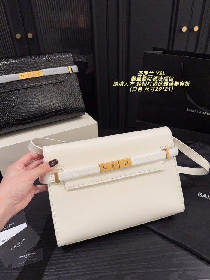 Yves Saint Laurent Flap Manhattan Bag Simple, Elegant, And Perfect For The Commute - Image 3