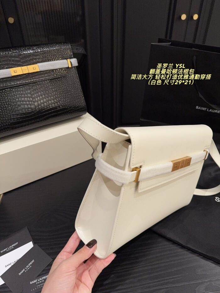 Yves Saint Laurent Flap Manhattan Bag Simple, Elegant, And Perfect For The Commute - Image 4