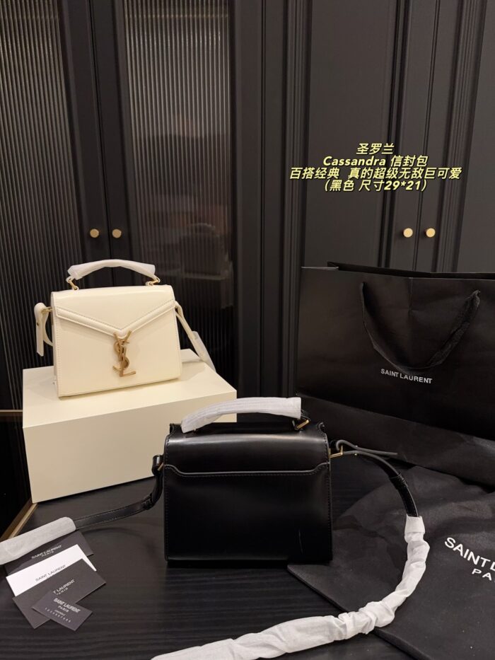 Yves Saint Laurent Cassandra Envelope Bag Timeless Classic Exquisite And Adorable Ethereal Charm - Image 3