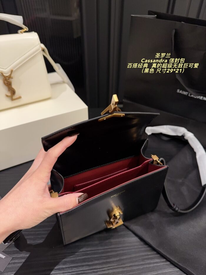 Yves Saint Laurent Cassandra Envelope Bag Timeless Classic Exquisite And Adorable Ethereal Charm - Image 5