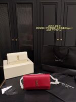 Yves Saint Laurent Crocodile-Embossed/Smooth Grain Leather Chain Bag Jewellery-Grade Craftsmanship Iconic Ysl Logo - Image 11