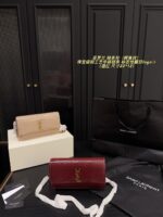 Yves Saint Laurent Crocodile-Embossed/Smooth Grain Leather Chain Bag Jewellery-Grade Craftsmanship Iconic Ysl Logo - Image 14