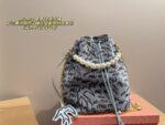 Miu Miu Graffiti Bucket Bag Baby Blue Colourway Playful And Whimsical - Image 12