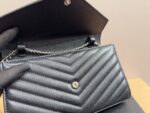 Yves Saint Laurent Woc Envelope Bag Silver Buckle Versatile Carrying Options Elegant And Refined - Image 8
