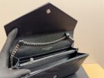 Yves Saint Laurent Woc Envelope Bag Silver Buckle Versatile Carrying Options Elegant And Refined - Image 9